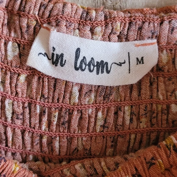 Floral Smocked Rust Top - Picture 4 of 7